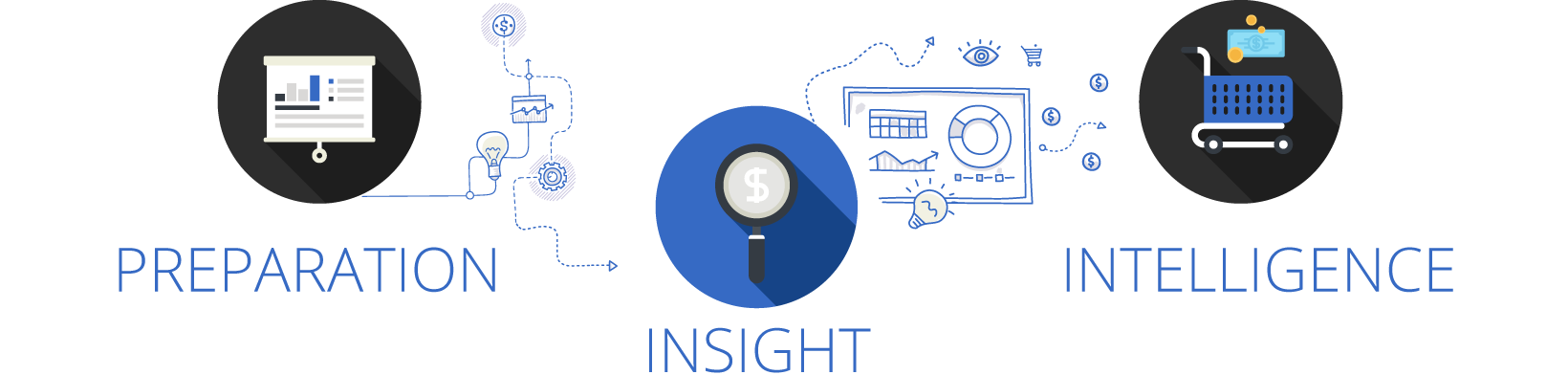 Preparation, Insight and intelligence graphic